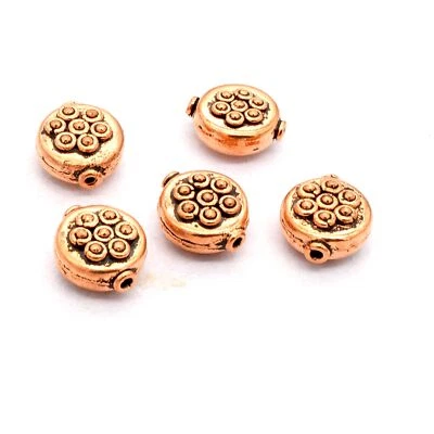 8 Stück 14x8mm Bali Perle Antikes Kupfer Schmuckherstellung Perle 177 - Bild 1 von 4