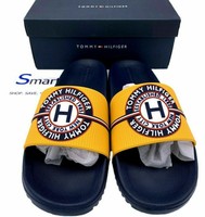 tommy hilfiger yellow slides