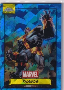 Tarjeta Topps Marvel Chrome 2024 Nº 72 Thanos Sapphire Refractor - Imagen 1 de 2