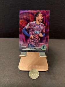 Federico Chiesa 2022-23 Topps Chrome Stadium Club JUVENTUS Pink Wave /150