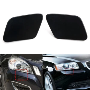 Pair Front Bumper Headlight Washer Nozzle Cover Cap Fit For Audi A4 B6 2002-2005 - Bild 1 von 7