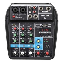 4 Kanal Mixer USB / Bluetooth Live Studio Audio Mischpult Studiopult Konsole NEU