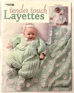 Tender Touch Layettes Crochet Patterns Book 3 Sets Afghans Romper Sweater 3&6mos - Picture 1 of 4