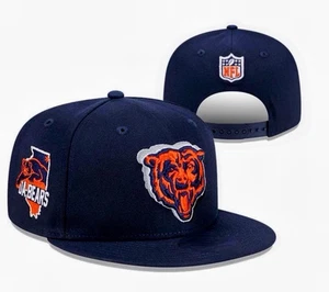 Chicago Bears Snapback Hat Adjustable Fit Navy Blue NFL Football Cap Da Bears - Picture 1 of 2
