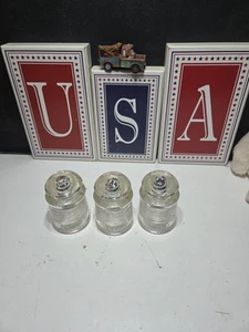 Vintage Corning Pyrex Clear Glass Insulator for Telephone lines. 3 Pieces - Picture 1 of 5