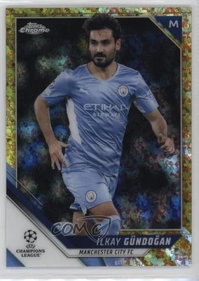 2021-22 Topps Chrome UCL Gold Mini-Diamond Refractor /50 Ilkay Gundogan #41 - Image 1 of 2