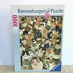 Ravensburger 1000 Piece Jigsaw Puzzle Cats Galore! Cute Cat Faces 2007 New - Picture 1 of 6