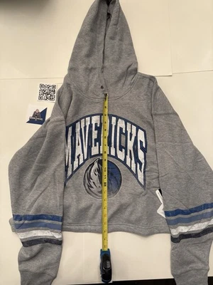 DALLAS MAVERICKS 47 MARCA MUJER GRIS CABEZA DE CABALLO SUDADERA CON CAPUCHA (Grande) - NUEVO CON ETIQUETAS Foto 1 de 4