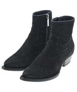 SAINT LAURENT Boots Women's Size 35.5 Black Suede - Picture 1 of 9