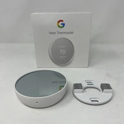 Google Nest Thermostat Model G4CVZ Smart Programmable WiFi Snow Color - Image 1 of 4