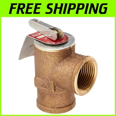 Bronze 30 PSI Pressure Relief Valve, 3/4" Inlet - Image 1 of 4