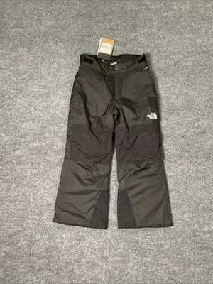 Pantalones de nieve The North Face negros aislados Freedom para niños talla pequeña 7/8 ret $125 Foto 1 de 2