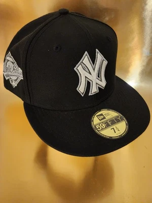 NY Yankees MLB New Era World Series Patch 59FIFTY Fitted Hat Size 7 3/4 - Image 1 of 4