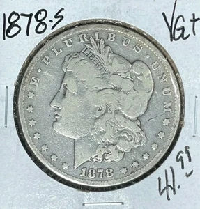 1878-S MORGAN SILBER DOLLAR ~ SEHR GUTER ZUSTAND + ~SCHÖNE MÜNZE~ - Bild 1 von 2