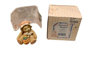 Cherished Teddies CONNIE Jack-O-Lantern Figurine 912794 Dated 1993 NEW MINT RARE - Picture 1 of 3
