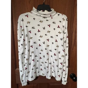 Northern Reflections De Colección Lg Manga Larga Cuello Alto con Estampado de Pájaros Navidad - Imagen 1 de 7