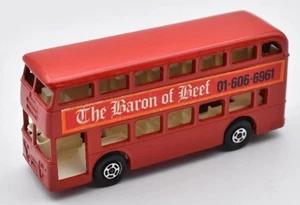 Matchbox Superfast #74 Daimler London Bus red Baron of Beef. Lesney England Base - Picture 1 of 6