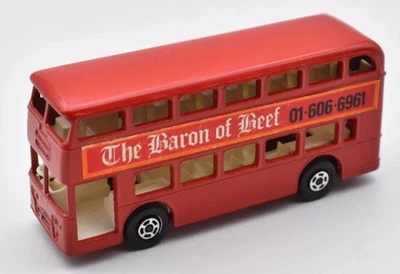 Matchbox Superfast #74 Daimler London Bus red Baron of Beef. Lesney England Base - Image 1 of 4