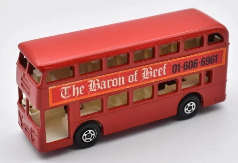 Matchbox Superfast #74 Daimler London Bus red Baron of Beef. Lesney England Base - Image 1 of 4