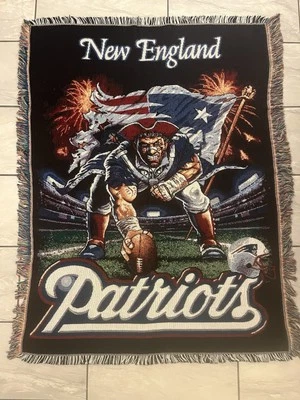 Manta de Tapiz De Colección New England Patriots NFL 59" x 46" Northwest Company Foto 1 de 4