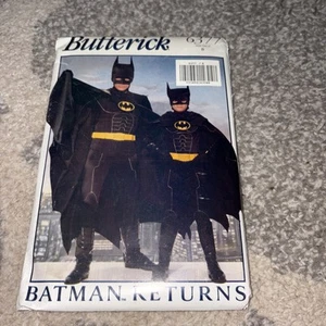 Unused Uncut Butterick Sewing Pattern 6377 Batman Returns Costume Men/Boys - Picture 1 of 2