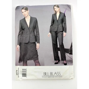 Bill Blass Suit Jacket, A-Line Skirt, Pants Sewing Pattern, 8 9 10 UC Vogue 2574 - Picture 1 of 7