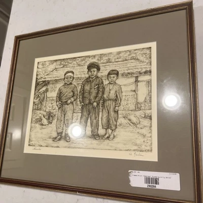 WILLY SEILER "Obdachloser" Koreanische Ausgabe Radierung signiert vom Künstler Willy Seiler - Bild 1 von 3