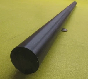 Acetal Delrin POM Rundstab, schwarz 1 1/2"" (1,50"") Durchmesser x 36"" Länge - Bild 1 von 11