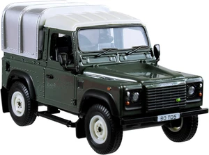 1:32 Verde Land Rover Defender 90 Con Baldacchino, Fattoria Set Giocattoli Compa - Foto 1 di 12