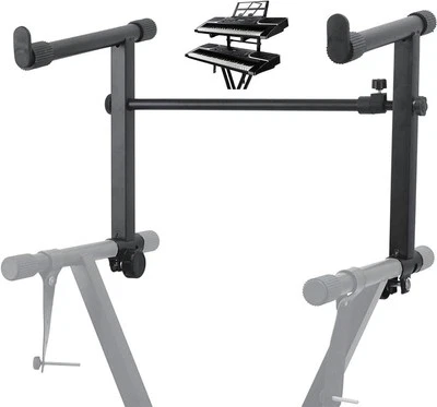 Adaptador de soporte de teclado de 5 núcleos ajustable de 2 niveles segunda extensión adicional Foto 1 de 4