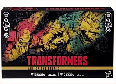 Transformers Age Primes Leader Class G2 SNARL & SLUG 2-Pack Dinobots Autobots MB - Image 1 of 4