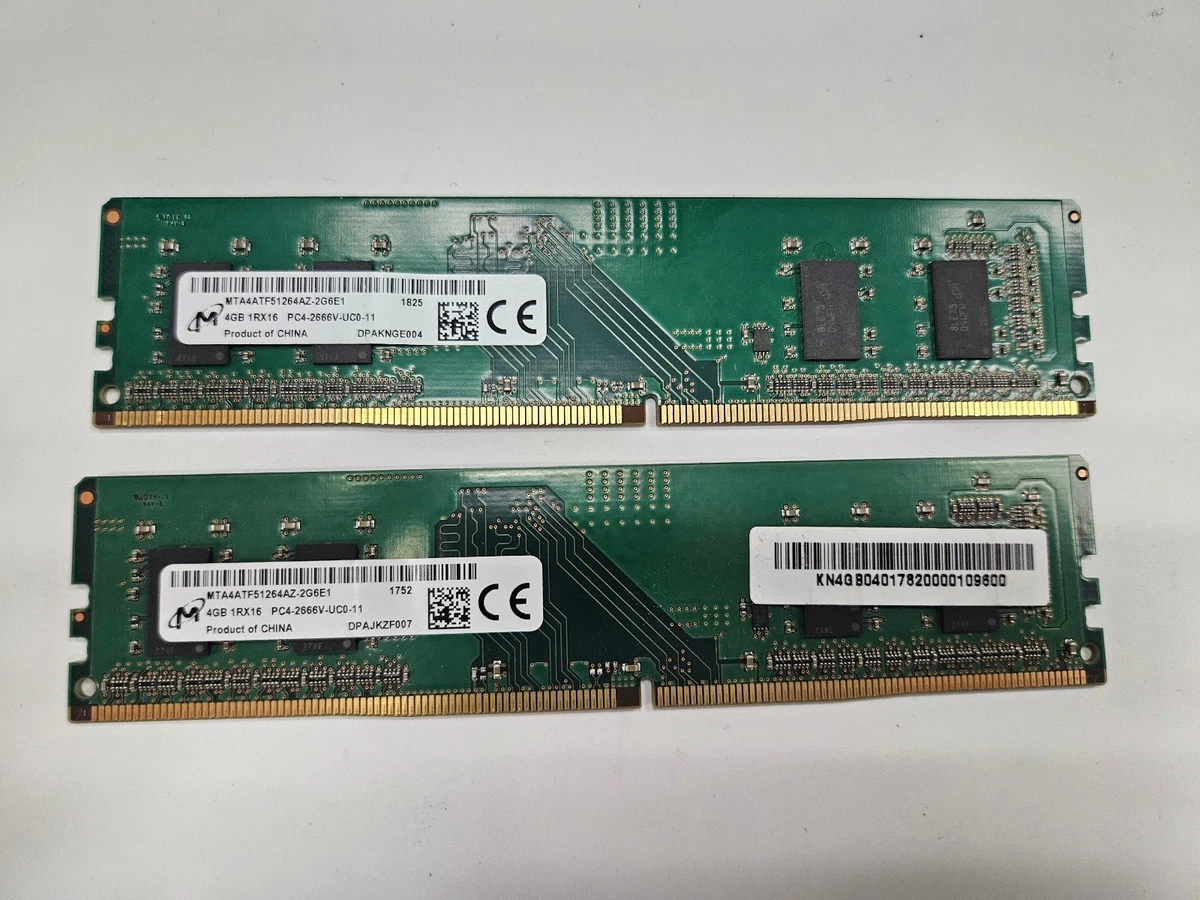 Micron DDR4 SDRAM 4 GB Capacity per Module Memory (RAM) for sale