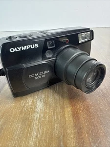 Olympus Infinity Accura Zoom 105 Point & Shoot 35mm Film Camera Black Not Tested - Picture 1 of 18