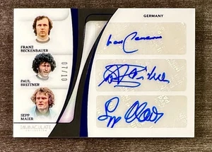 Franz Beckenbauer/Paul Breitner/Sepp Maier 2024-25 Immaculate Triple Auto 07/10 - Picture 1 of 2