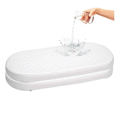 Baby Bassinet Cradle Mattress OVAL 2-PACK *12 SIZES* Foam Waterproof - Image 1 of 4