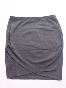 Banana Republic Gray ruched jersey faux wrap skirt sz 4 - Picture 1 of 7