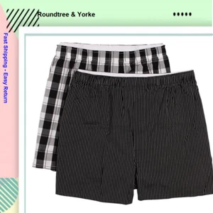 Roundtree & Yorke Premium Men's Full-Cut Boxers, Size 42 - Picture 1 of 3