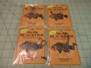 4 HI-LO RIGS BLACKFISH TAUTOG VIRGINIA HOOK BLACK FISH RIG 2 HOOK RIG SZ 4 HOOKS - Picture 1 of 3