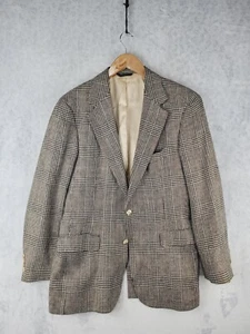 Vintage Polo University Club Blazer Herren Gr. 40R Sport Mantel Anzug Jacke Glen Plaid - Bild 1 von 16
