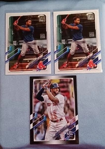 (3) Lot 2021 Topps Xander Bogaerts (2) #476 SP Variation & (1)Black /299 #ASG-23 - Picture 1 of 8