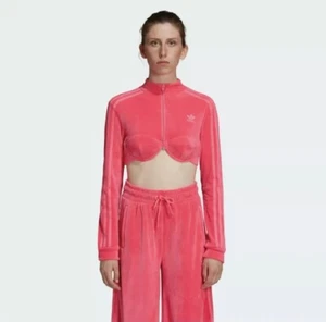 NWT Adidas Originals Jeremy Scott Track Top SOLAR PINK Size S (H50967) MSRP $150 - Picture 1 of 4
