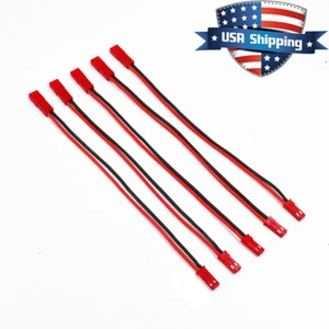 5pcs 6in 20AWG 2 Pin JST Connector Plug Male to Female Extension Wire Cable - Picture 1 of 2
