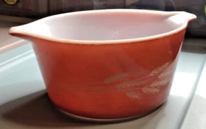 Pyrex Autumn Harvest Wheat Vintage 472-B Casserole Dish 750ml No Lid - Picture 1 of 8