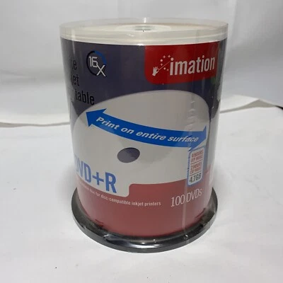 Imitation DVD-R Recordable Disc 100 Discs 16xSpeed Printable 4.7GB Brand New - Image 1 of 4