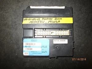 00 01 02 03 PONTIAC / GM BCM #10348331/1931120 *See item description*(BOX-9808) - Picture 1 of 2