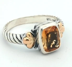 Anillo de video Samuel B Behnam oro 18K plata esterlina 925 facetado natural - Imagen 1 de 3