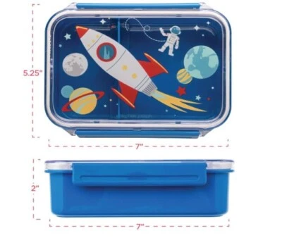 Stephen Joseph Kids BENTO BOX Space Meal Hodler ajustável à prova de vazamento *SELADO* - Imagem 1 de 4