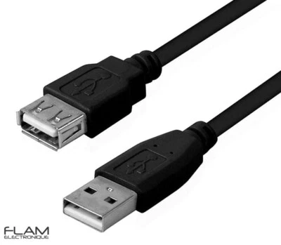 GENERIQUE Cable rallonge USB 2.0 Male / Femelle (female) 65cm USB 2.0 Extension Cable