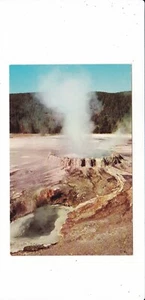 Yellowstone Park Mid Century Postkarte / Punchbowl Spring Upper Geysir Basin - Bild 1 von 2