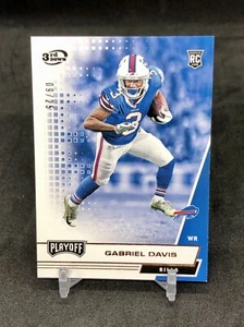 2020 Playoff Gabriel Davis /25 3RD DOWN Gold SUPER SHORT PRINT Rookie Card #241 - Picture 1 of 11